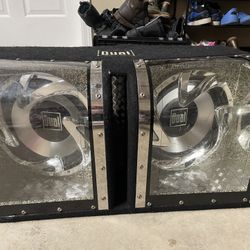 Dual 12” Subs With Powerbass Amp