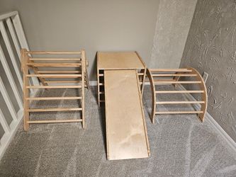 Montessori / Pikler Climbing Set – Solid Wood – Excellent Condition