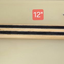 Wooden magnetic tool holder with screws included.