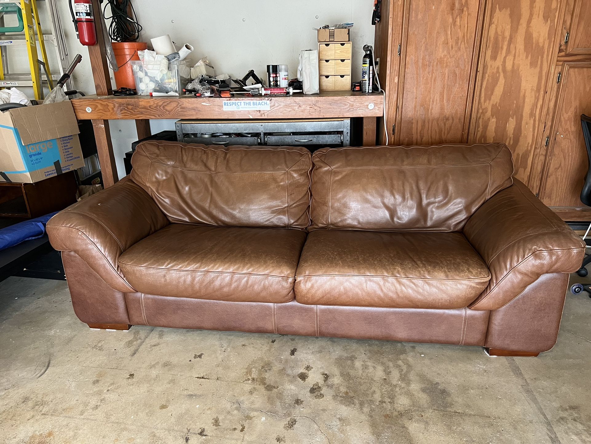 Two Leather Couches — MUST GO