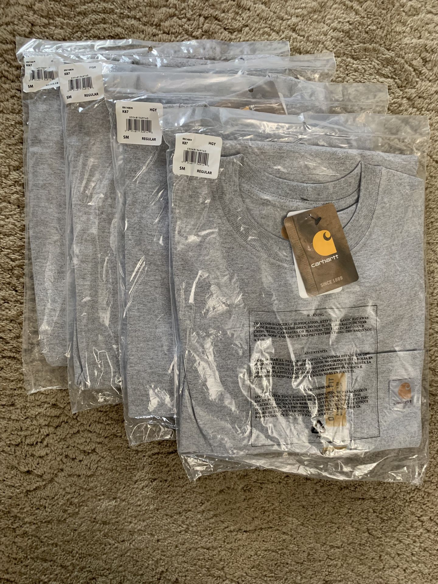Carhartt Pocket Tee Shirts (4)
