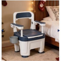SamFansar Bedside Commode with Adjustable Handles