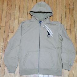 Polo by Ralph Lauren Full Zip Hoodie Men's XL Tan