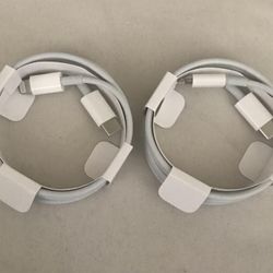 2 Apple oEM 8 FPin Lightning To USB-C  3ft Chargers - for Apple iPad iPad iPhone 5 6 7 8 X 11 12 13 14 Plus Pro Max