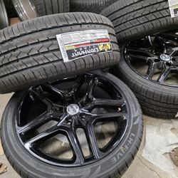 19" Glossy Black NISSAN ALTIMA Wheels With New Tires