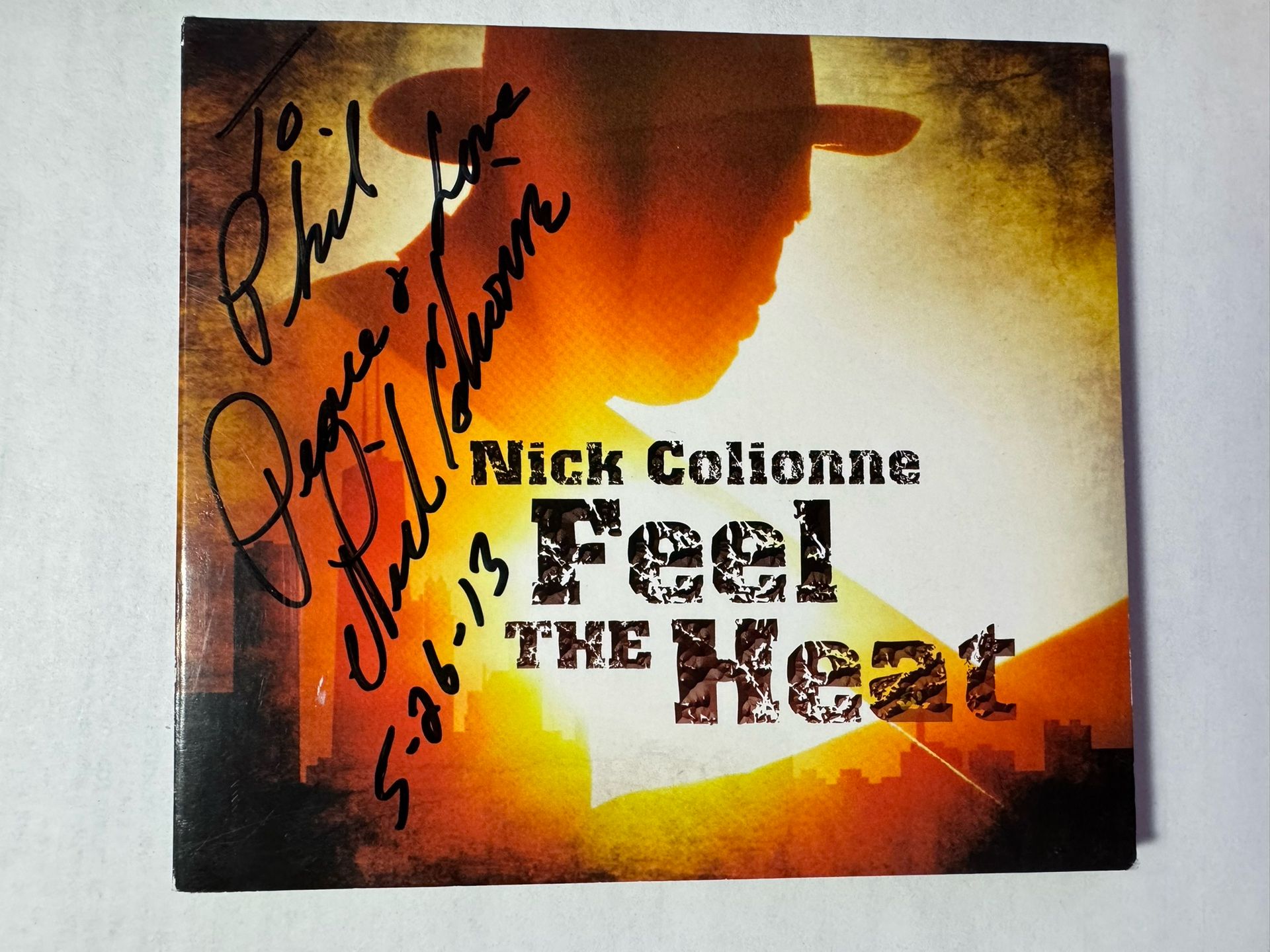 Feel the Heat CD By Nick Colionne Double Signed Case / CD Autographed VG+