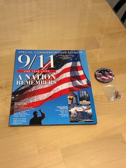 9/11 Special Commemorative Edition Magazine includes 2 pins