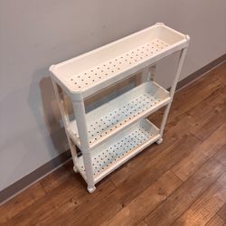 White 3-Tier Storage Shelf