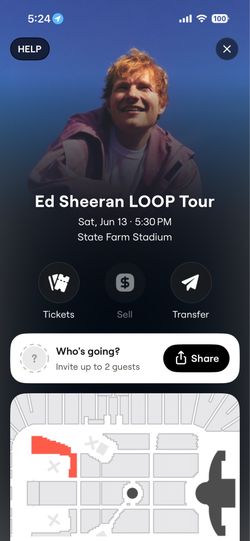 Ed Sheeran 2 tickets