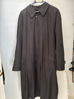 42. Regular Men's Black Overcoat.