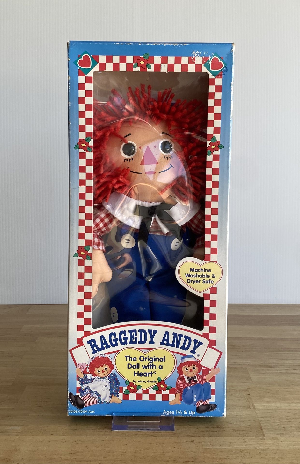 Raggedy Andy 1996 Rag Doll Hasbro 12" Dressed Vintage Plush Toy NEW IN BOX NIB!