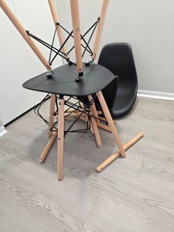 4 Black Brand New Bucket Chairs