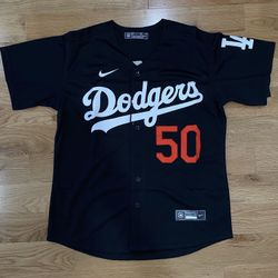 Mookie Betts #50 Black Jersey (All Sizes Available) 