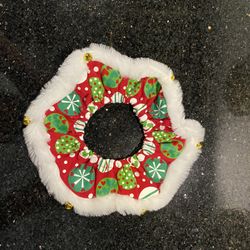 Simply Dog Christmas Ornaments Scrunchie Elastic Collar XS/S