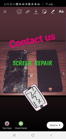 Iphone 7 plus lcd black and white