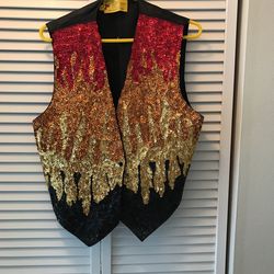 Sequin Vest Size L