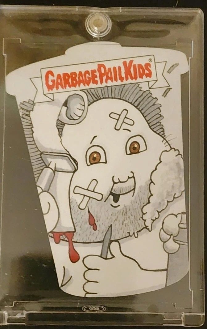Garbage Pail Kids GPK Trashcan SKETCH Card SHORNED SEAN HY GENE Matt Steffens