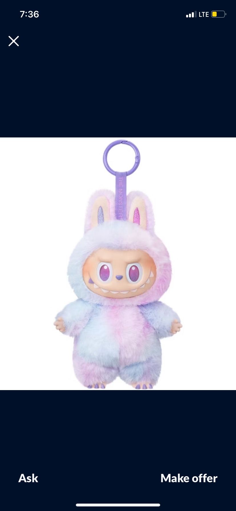 Authentic Labubu "The Monsters Big Into Energy" - Luck Condition: Brand New (Box has been opened from bottom carefully will seal back up upon request)