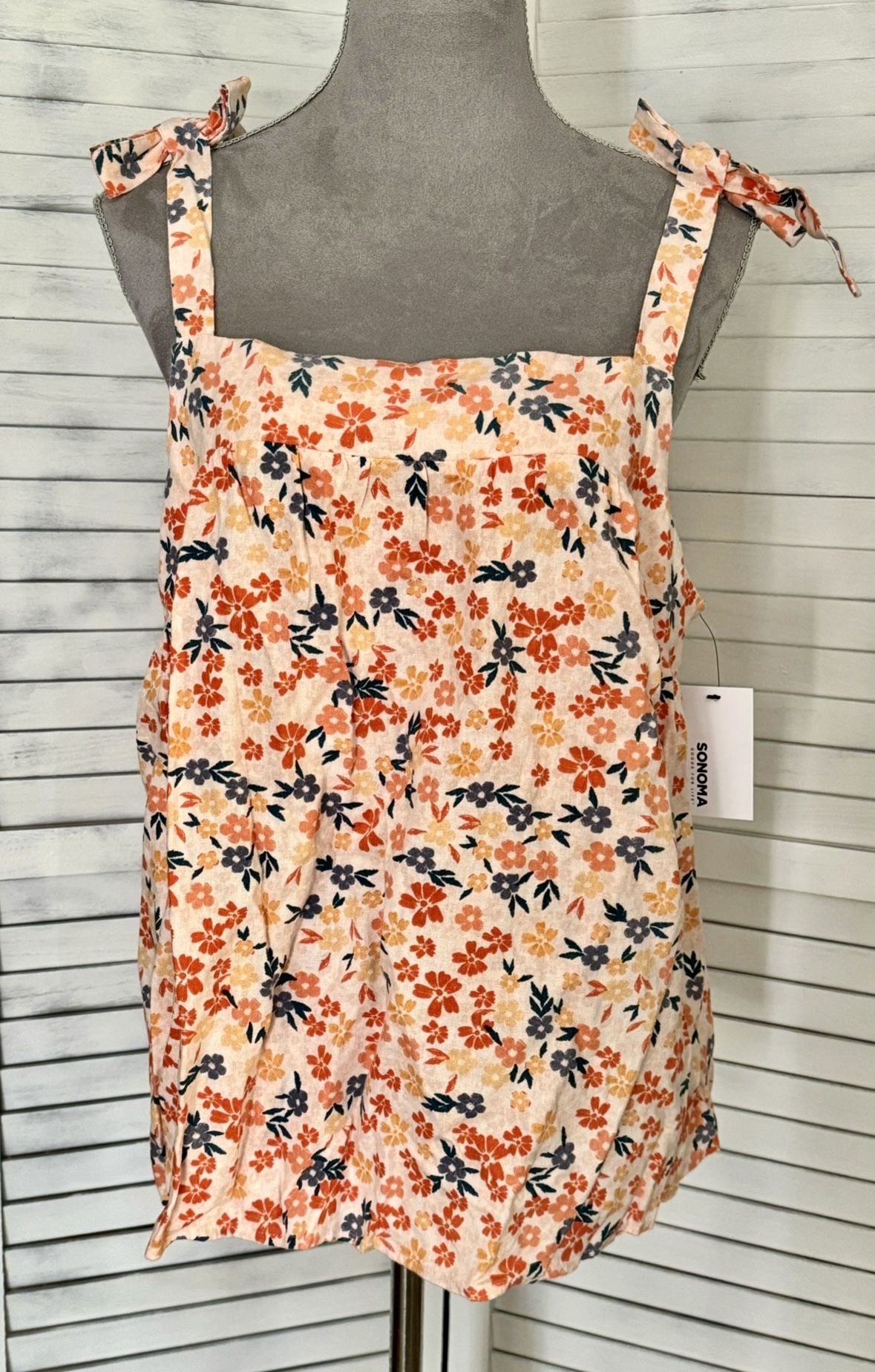 Floral Halter Top, XL
