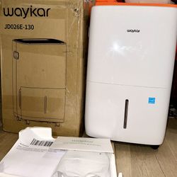 Waykar 130 Pints 6,500 Sq. Ft Energy Star Dehumidifier with Drain Hose