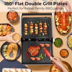 Flat Double Grill Plates