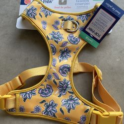 L Floral Dog Harness
