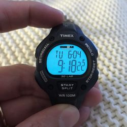 Timex Ironman Blue And Black Men Watch 38 mm Like New
