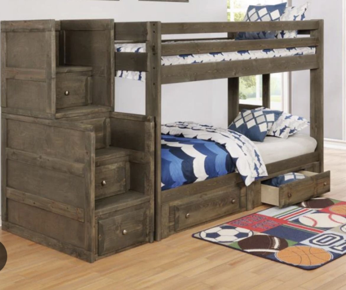 Bunk Beds With Step Drawers 550.00