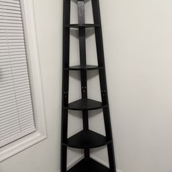 Black Corner Shelving Unit