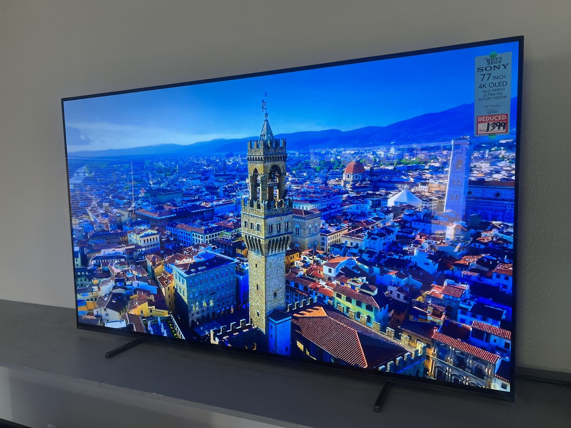 Sony 77-inch 4k 120hz A80J smart tv oled