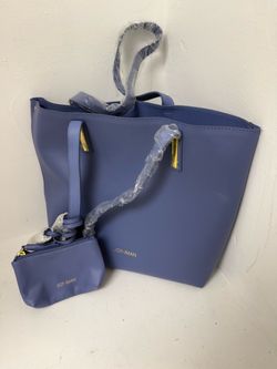 Estate Sale -  JOY & IMAN leather Tote Bag with Matching  Wristlet Pouch