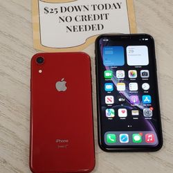 Apple IPhone Xr Unlocked - $25 Down Today, No Credit Required