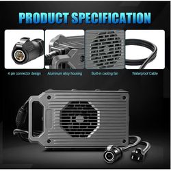 UL Certified 88V 18A Super Fast Ebike Charger for Surron Ultra Bee | 120V Voltage with Cooling Fan, Aluminum Alloy, IP67 Waterproof, CB/FCC Certified,