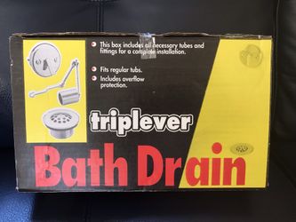 Triplever Bath Drain New In Box