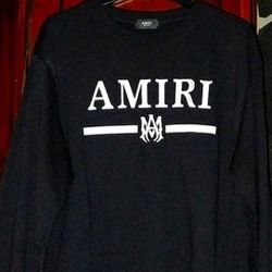 AMIRI M.A. BAR Crew Neck Sweatshirt 