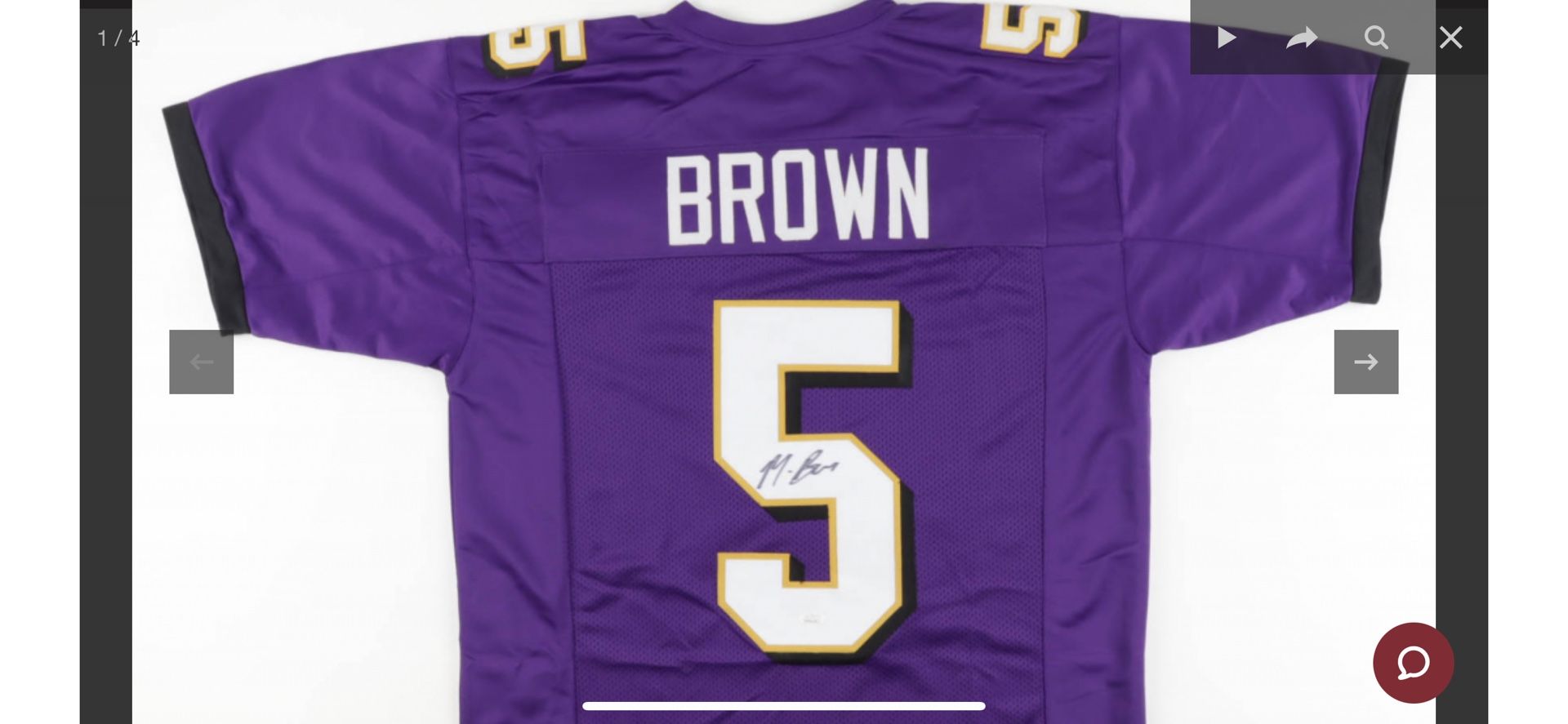 Marquise Brown Signed Jersey (JSA)