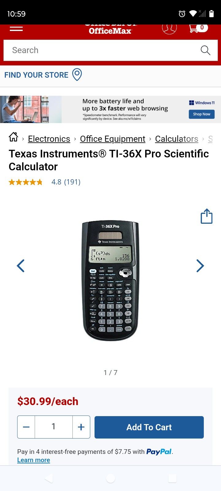 Ti 36x pro scientific calculator