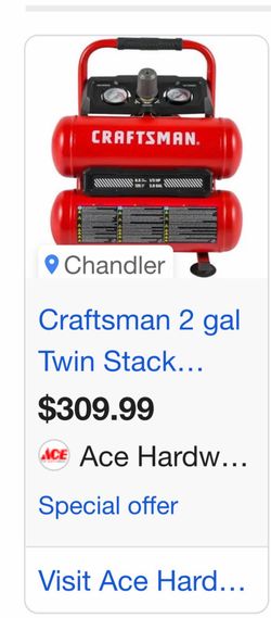 Craftsman 2.0 gallon air compressor