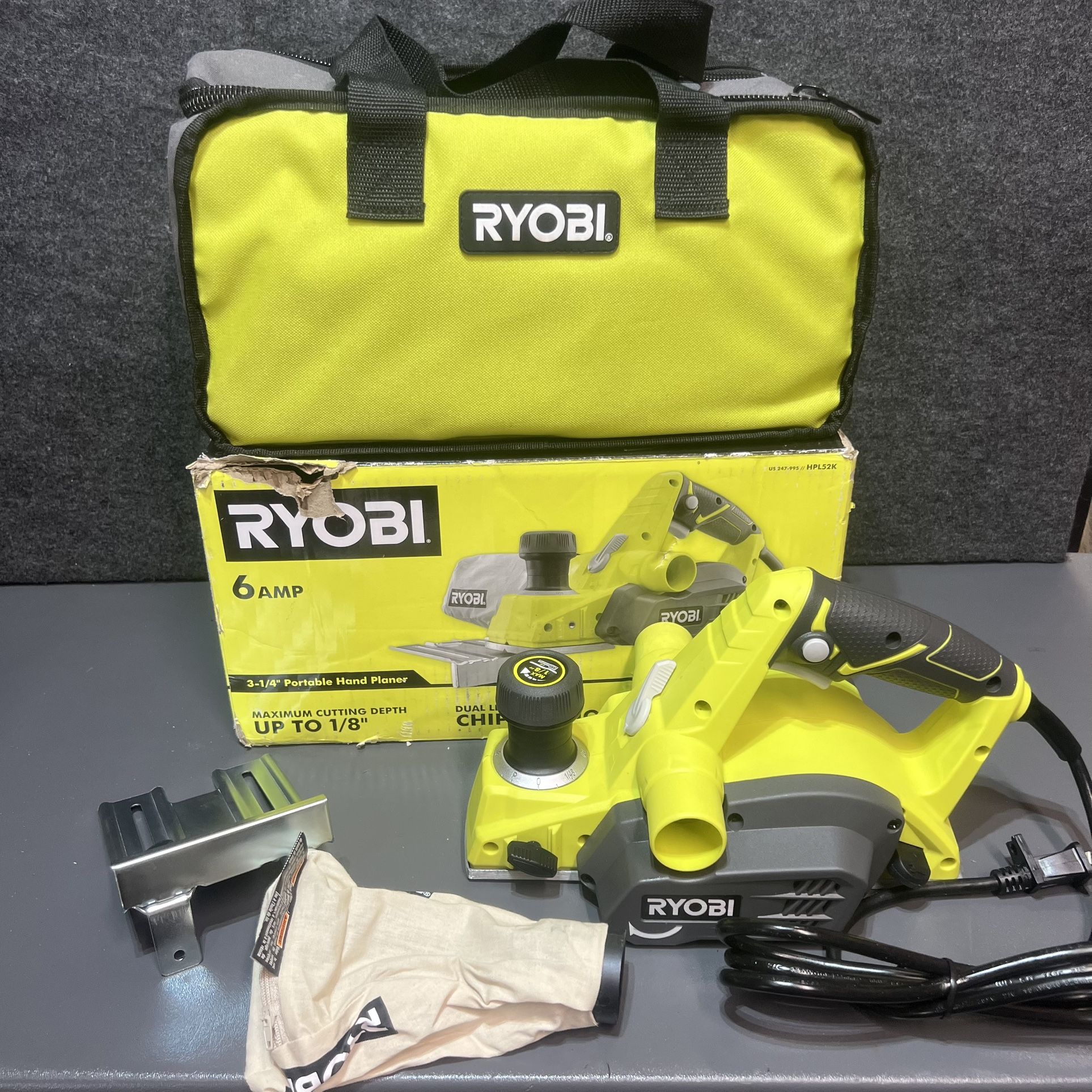 RYOBI 6 Amp Corded 3-1/4 in. Hand Planer with Dust Bag
