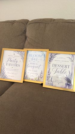 Bridal shower signs
