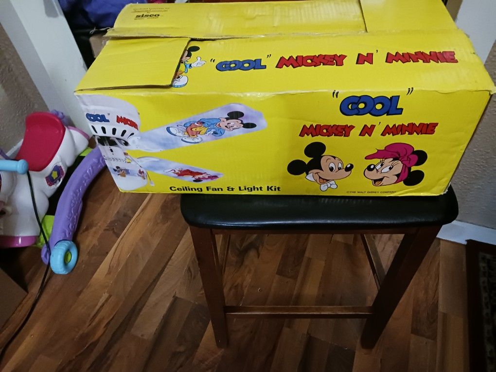 The Cool Mickey and Minnie Ceiling Fan and Light Kit