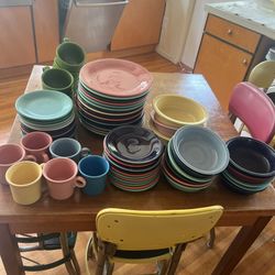 Lot Of Fiestaware Dinner Salad plates Bowls mugs 