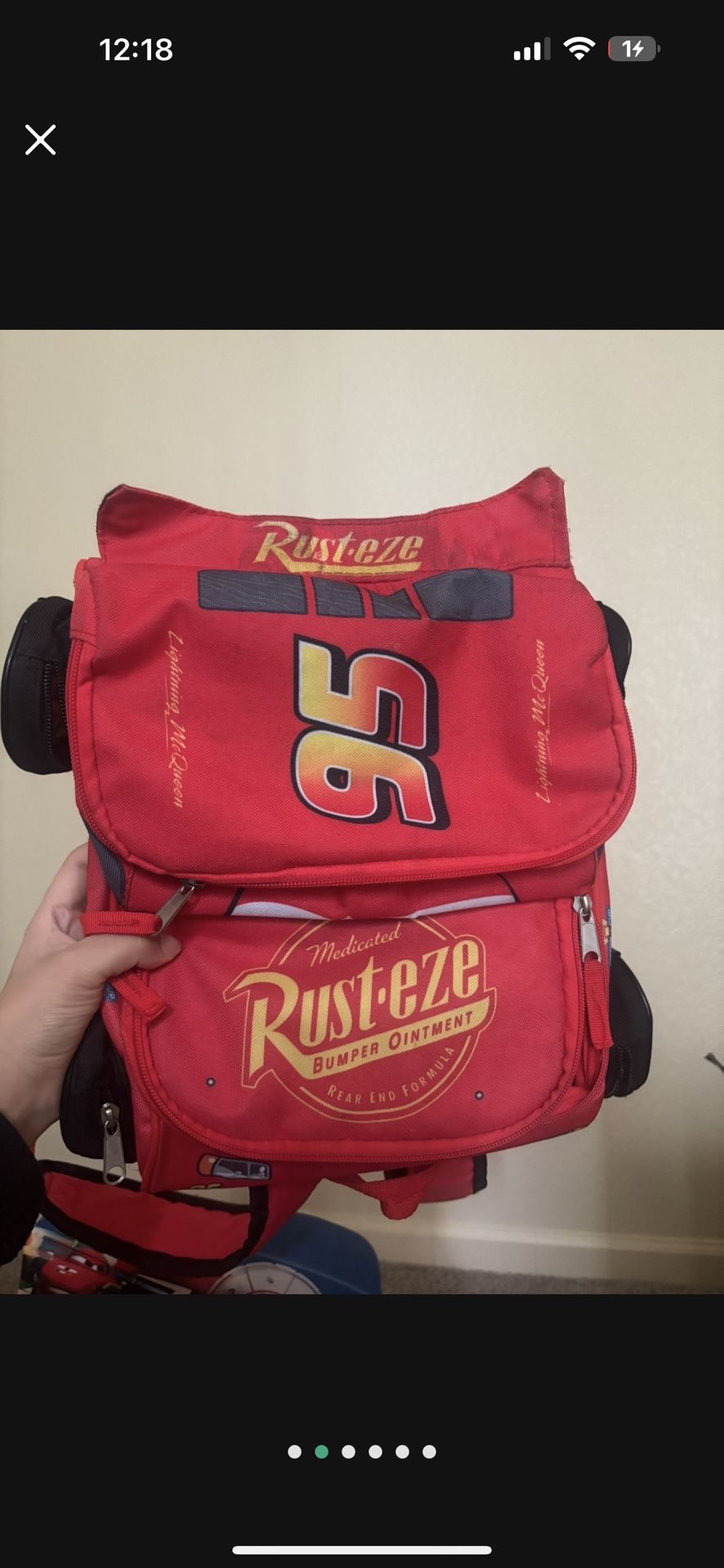 Lighting McQueen Backpack 
