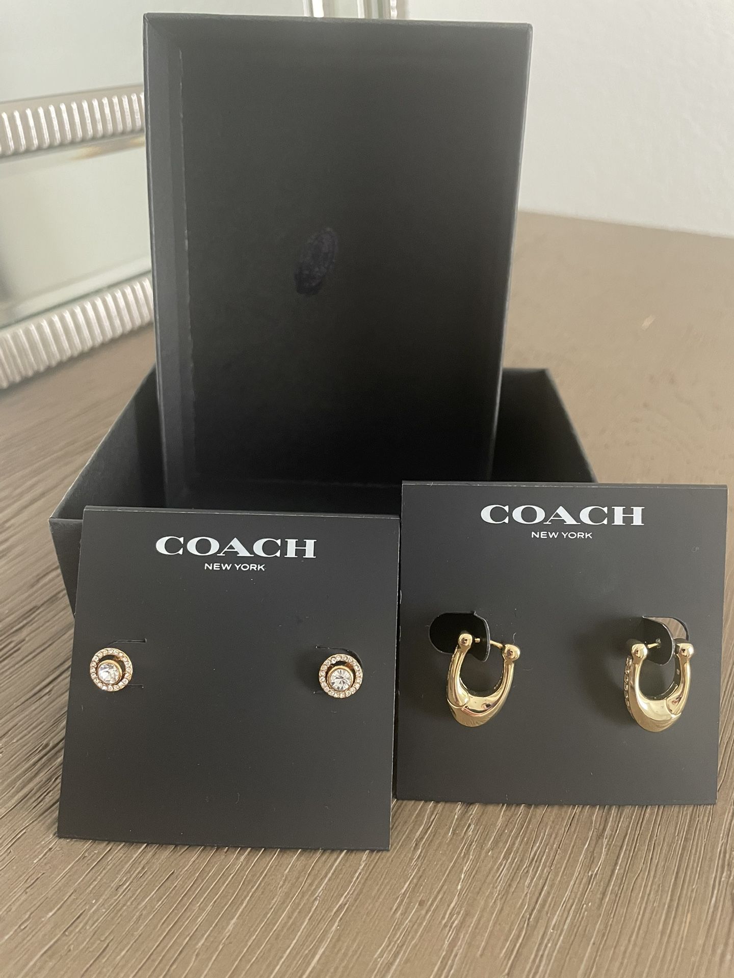 Coach Earrings - Brand New! Set Of 2