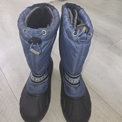 Sorel Youth Kids Child Size 4 Blue Cub Lined Snow Winter Boots