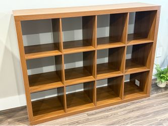 Big Wooden Shelf - Storage - Book Shelf - Oak Wood finish
