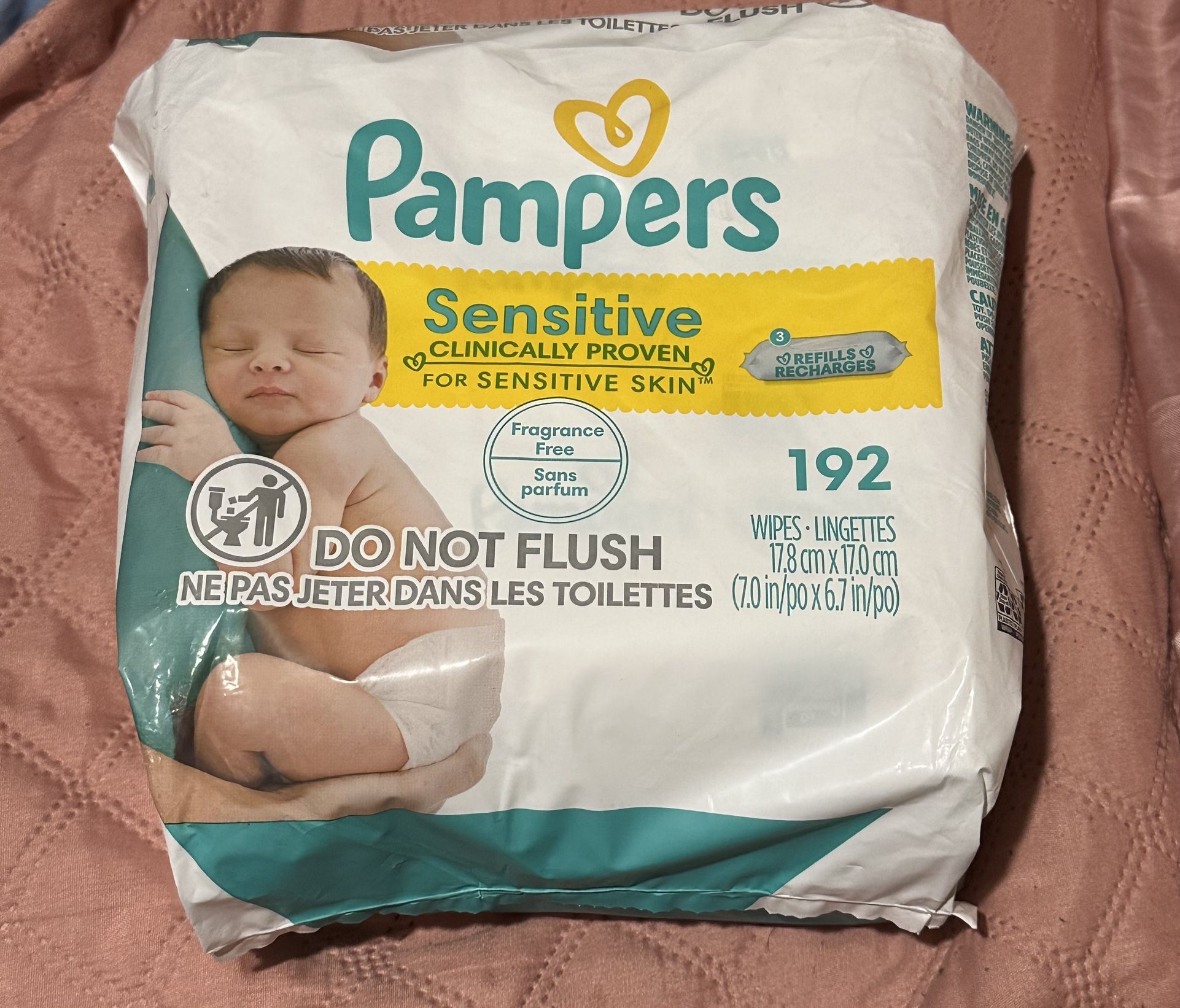 Pampers Baby Wipes 192 $6
