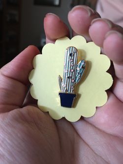 Cactus enamel pin
