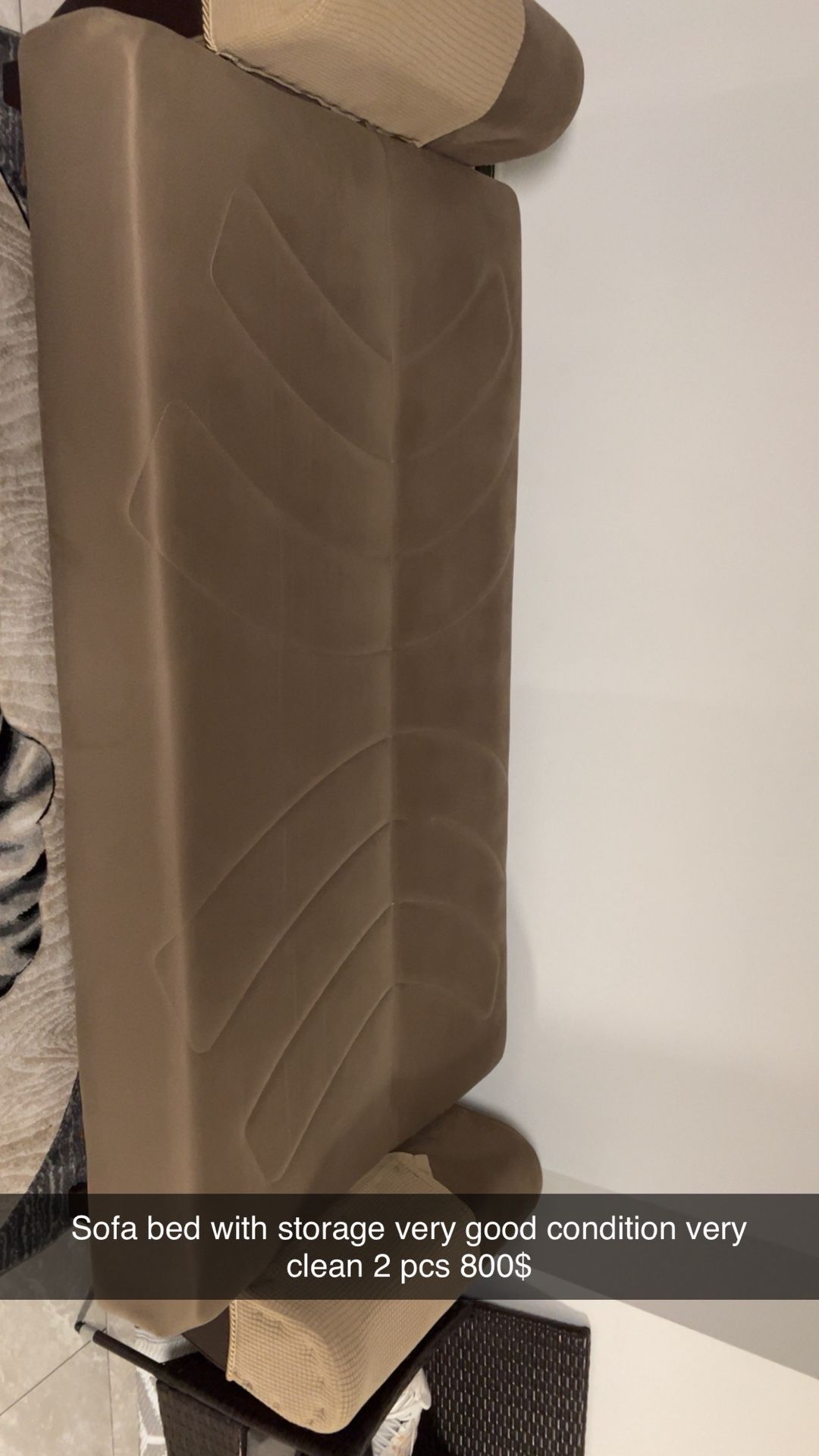 2peaces Sofa Bed With Storage