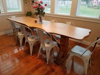 Live edge Solid hardwood coffee and dining tables